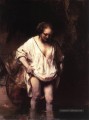 Hendrickje se baigner dans un portrait de la rivière Rembrandt